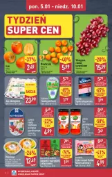 Gazetka promocyjna Aldi - Okazje weekendowe - Gazetka - ważna od 10.01 do 10.01.2026 - strona 4 - produkty: Kurczak, Sajgonki, Mandarynki, Krakus, Warzywa, Sos, Por, Twaróg, Piątnica, Jaja, Sos pomidorowy, Kaki, Szynka, Winogrona, Sport, Spaghetti, Twaróg półtłusty, Wino