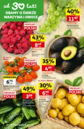 Gazetka promocyjna Auchan - 30 Lat Supermarket - Gazetka - ważna od 08.07 do 08.07.2026 - strona 4 - produkty: Warzywa, Warzywa i owoce, Ziemniaki, Maliny, Winogrona, Owoce, Wino, Grunt