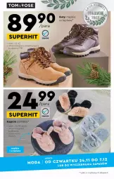 Gazetka promocyjna Biedronka - Okazje tygodnia - Gazetka - ważna od 09.12 do 09.12.2022 - strona 15 - produkty: Kapcie, Buty