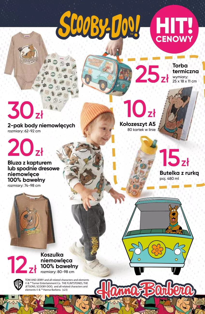 Gazetka promocyjna Pepco - Hanna Barbera - ważna 04.01 do 09.01.2024 - strona 3 - produkty: Bluza, Body, Dres, Kosz, Koszulka, Spodnie, Spodnie dresowe, Torba