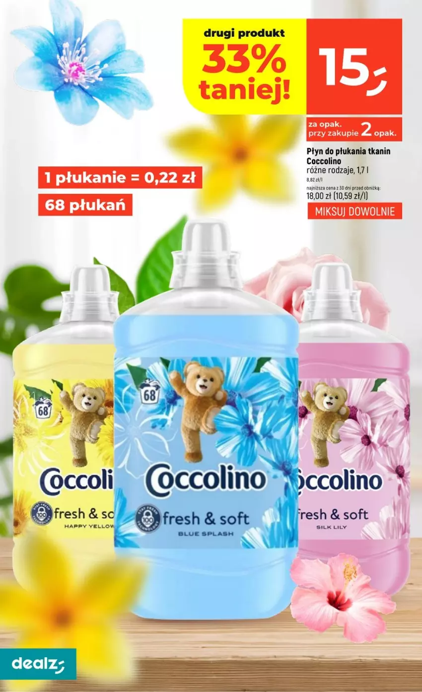 Gazetka promocyjna Dealz - NOWA GAZETKA - ważna 19.02 do 25.02.2026 - strona 18 - produkty: Coccolino, Płyn do płukania