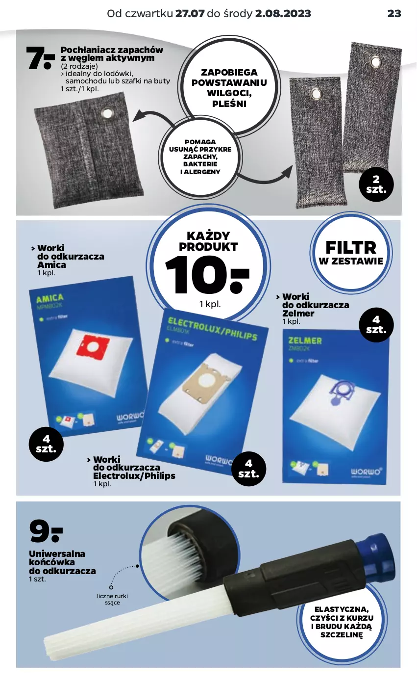 Gazetka promocyjna Netto - Akcesoria i dodatki - ważna 27.07 do 02.08.2023 - strona 7 - produkty: Amica, Buty, Electrolux, LG, Odkurzacz, Philips, Rurki, Zelmer