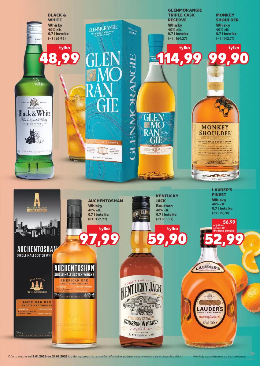 Gazetka promocyjna Kaufland - Barek Kauflandu - ważna 08.01 do 21.01.2026 - strona 15 - produkty: Bourbon, HP, Lack, Ser, Whisky