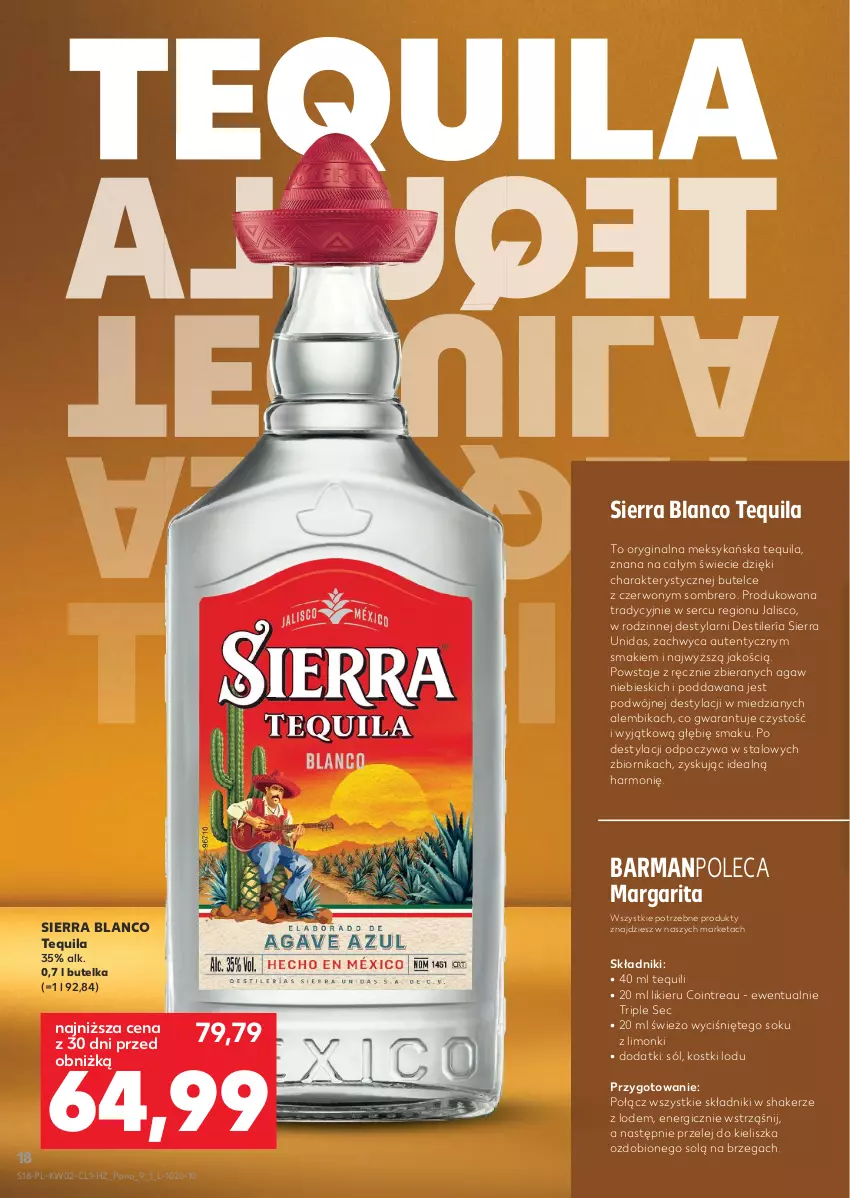 Gazetka promocyjna Kaufland - Barek Kauflandu - ważna 08.01 do 21.01.2026 - strona 18 - produkty: Gin, Likier, Ser, Sok, Sól, Tequila