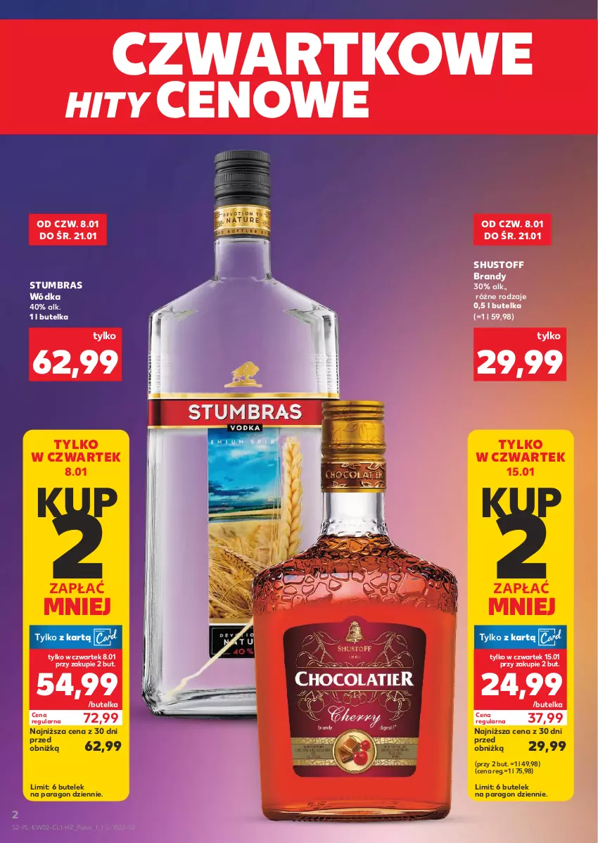 Gazetka promocyjna Kaufland - Barek Kauflandu - ważna 08.01 do 21.01.2026 - strona 2 - produkty: Brandy, Wódka