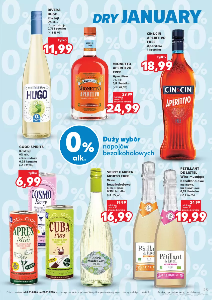 Gazetka promocyjna Kaufland - Barek Kauflandu - ważna 08.01 do 21.01.2026 - strona 23 - produkty: Mionetto, Mus, Wino, Wino bezalkoholowe, Wino musujące