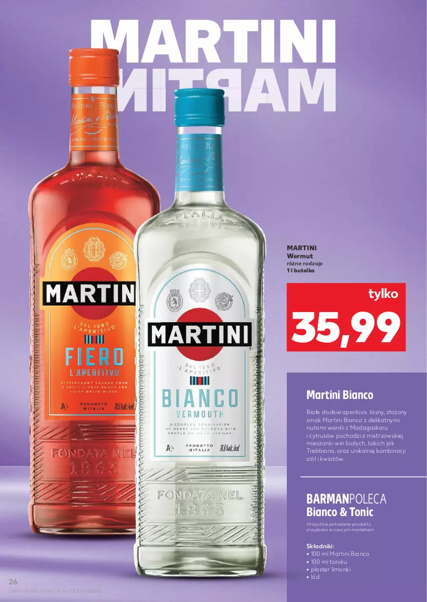 Gazetka promocyjna Kaufland - Barek Kauflandu - ważna 08.01 do 21.01.2026 - strona 26 - produkty: Martini, Tonik