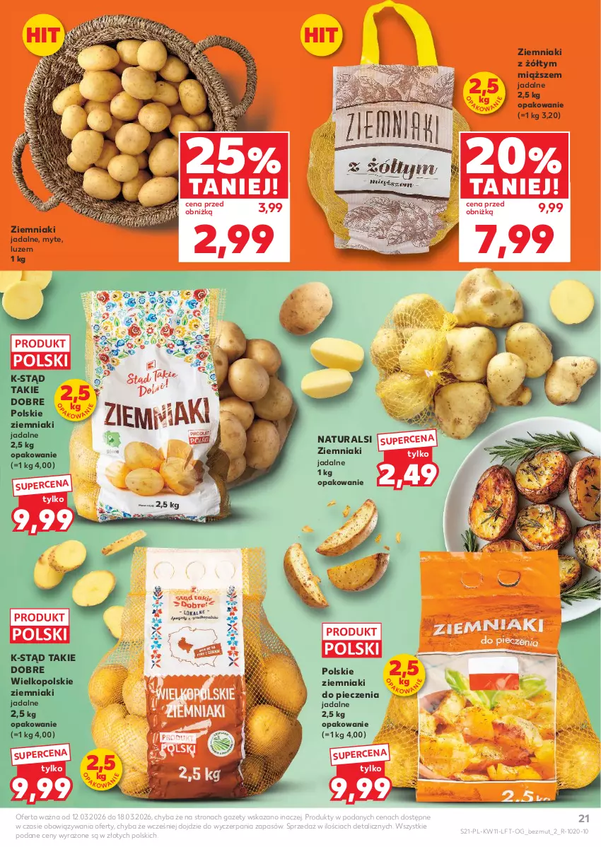 Gazetka promocyjna Kaufland - Gazetka tygodnia - ważna 12.03 do 18.03.2026 - strona 21 - produkty: Piec, Ziemniaki