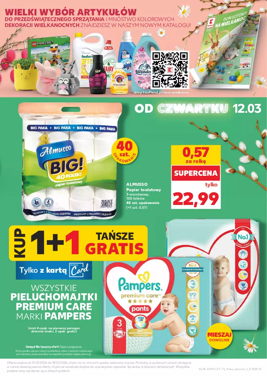 Gazetka promocyjna Kaufland - Gazetka tygodnia - ważna 12.03 do 18.03.2026 - strona 3 - produkty: Gra, Majtki, Mus, Pampers, Papier, Papier toaletowy, Pieluchomajtki, Por, Waga