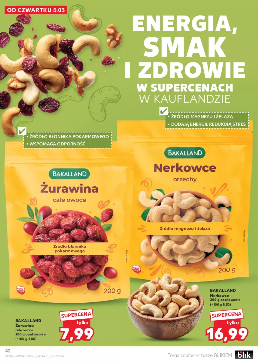Gazetka promocyjna Kaufland - Gazetka tygodnia - ważna 12.03 do 18.03.2026 - strona 42 - produkty: Bakalland, Magnez, Owoce, Por, Tera, Zdrowie