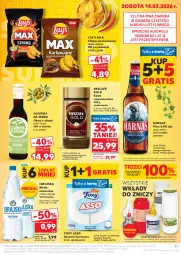 Gazetka promocyjna Kaufland - Gazetka tygodnia - Gazetka - ważna od 18.03 do 18.03.2026 - strona 11 - produkty: Piwa, Piwo, Nescafé, Kawa rozpuszczalna, Sok, Ser, Por, Gin, Gra, Chipsy, Kawa, Ręcznik, Znicz, Foxy, Woda mineralna, Oliwa z oliwek, Woda, Waga, Harnaś, Lay’s, Oliwa