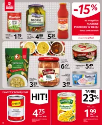 Gazetka promocyjna Selgros - Oferta spożywcza - Gazetka - ważna od 15.09 do 15.09.2021 - strona 14 - produkty: Ser, Zupa, Kukurydza konserwowa, Ananas, Syrop, Tuńczyk, Flaki, Suszone pomidory, Olej, Pomidory, Groszek, Kukurydza