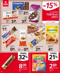 Gazetka promocyjna Selgros - Oferta spożywcza - Gazetka - ważna od 15.09 do 15.09.2021 - strona 16 - produkty: BelVita, Piernik, Ser, Schogetten, Wafle, Czekolada, Baton, Knoppers, Mamba, Góralki, Kinder