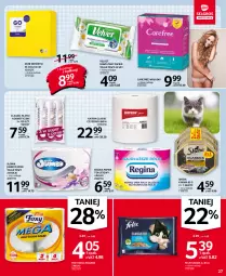 Gazetka promocyjna Selgros - Oferta spożywcza - Gazetka - ważna od 15.09 do 15.09.2021 - strona 27 - produkty: Ser, Gin, Gra, Papier, Serwetki, Papier toaletowy, Velvet, Cleanic, Sheba, Ręcznik, Rolki, Płatki kosmetyczne, Carefree, Foxy, Felix, Wkładki, Nawilżany papier