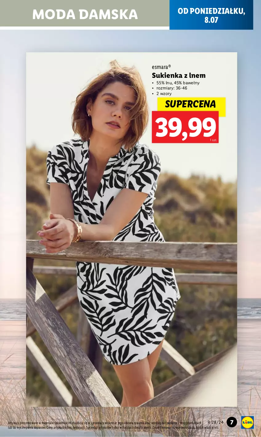 Gazetka promocyjna Lidl - GAZETKA - ważna 08.07 do 13.07.2024 - strona 9 - produkty: Moda, Sukienka