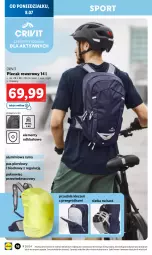 Gazetka promocyjna Lidl - GAZETKA - Gazetka - ważna od 13.07 do 13.07.2024 - strona 18 - produkty: Por, Rama, Kask, Plecak, Siatka, Rower, Sport, Pokrowiec