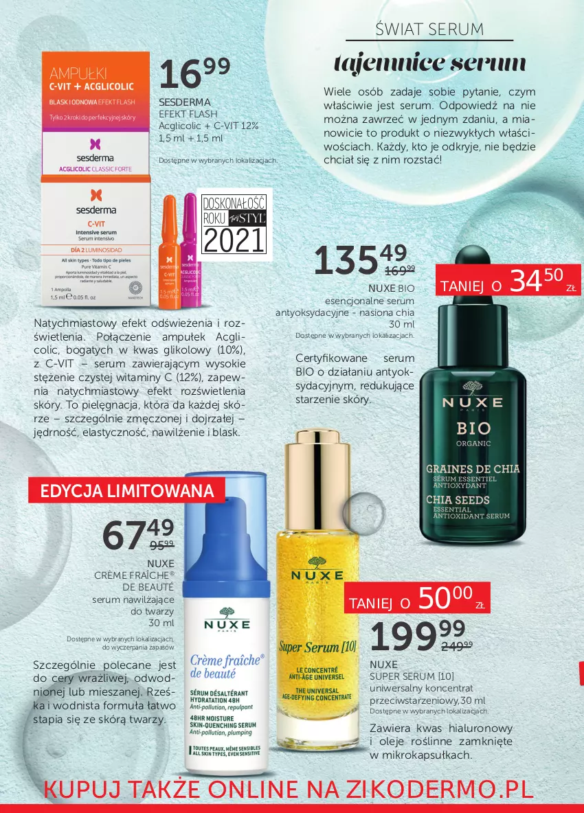 Gazetka promocyjna Ziko - 2-15.12 - ważna 02.12 do 15.12.2021 - strona 2 - produkty: Chia, Nuxe, Okap, Olej, Rum, Ser, Serum, Sesderma, Sok