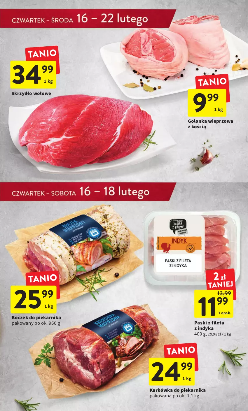 Gazetka promocyjna Intermarche - Gazetka Intermarche - ważna 16.02 do 22.02.2023 - strona 21 - produkty: Boczek, Golonka wieprzowa, Piekarnik