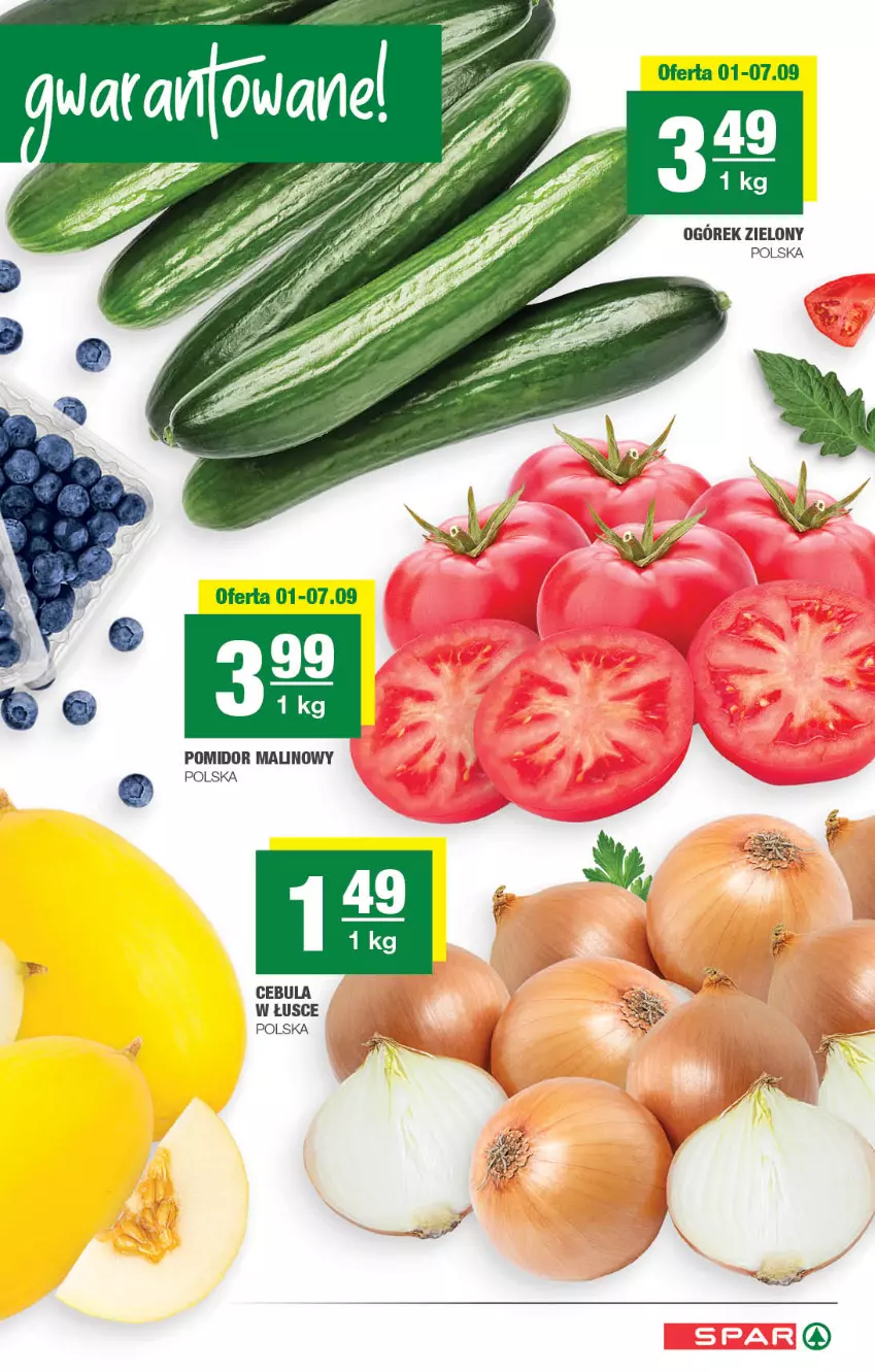 Gazetka promocyjna Spar - Eurospar - ważna 01.09 do 07.09.2021 - strona 3 - produkty: Ogórek, Pomidor malinowy