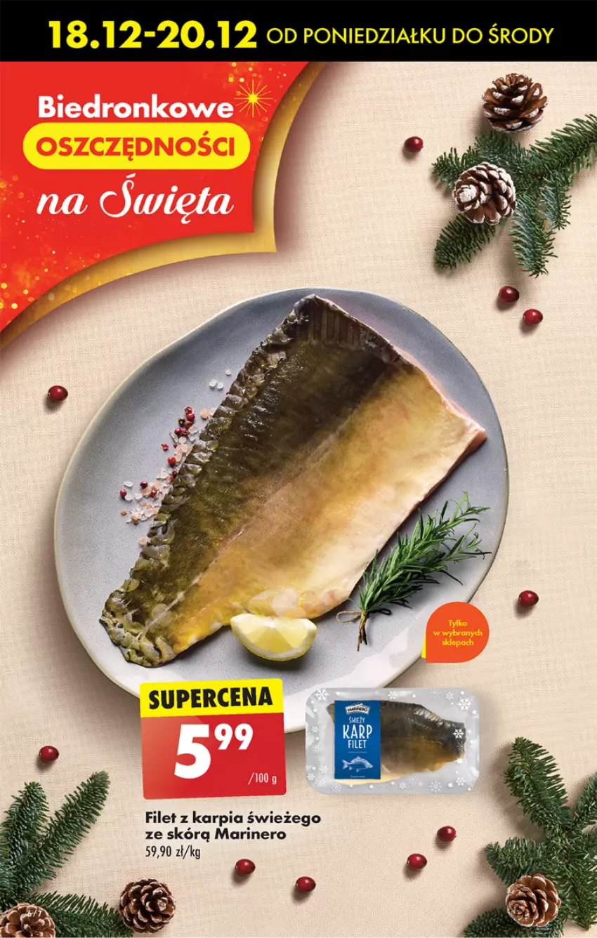 Gazetka promocyjna Biedronka - Od poniedzialku - ważna 18.12 do 23.12.2023 - strona 6 - produkty: Karp