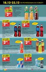 Gazetka promocyjna Biedronka - Od poniedzialku - Gazetka - ważna od 23.12 do 23.12.2023 - strona 47 - produkty: Sok, Por, Gin, Napój energetyczny, Rama, Red Bull, Ice tea, Hellena, Napój gazowany, Mango, Napój, Mięta