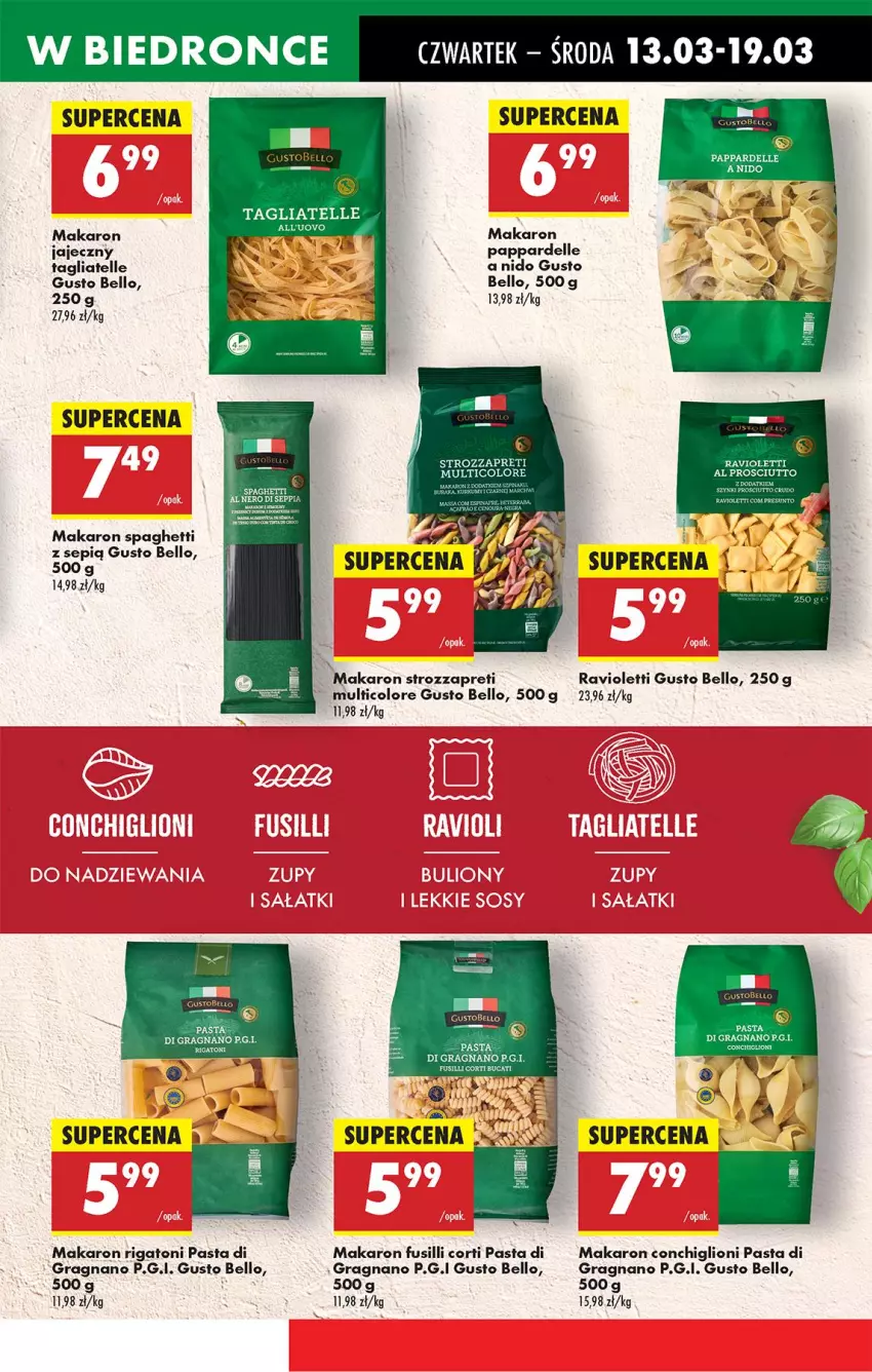 Gazetka promocyjna Biedronka - Od Czwartku - ważna 13.03 do 19.03.2025 - strona 39 - produkty: Bell, Dell, Gra, LG, Lion, Makaron, Prosciutto, Spaghetti, Tagliatelle