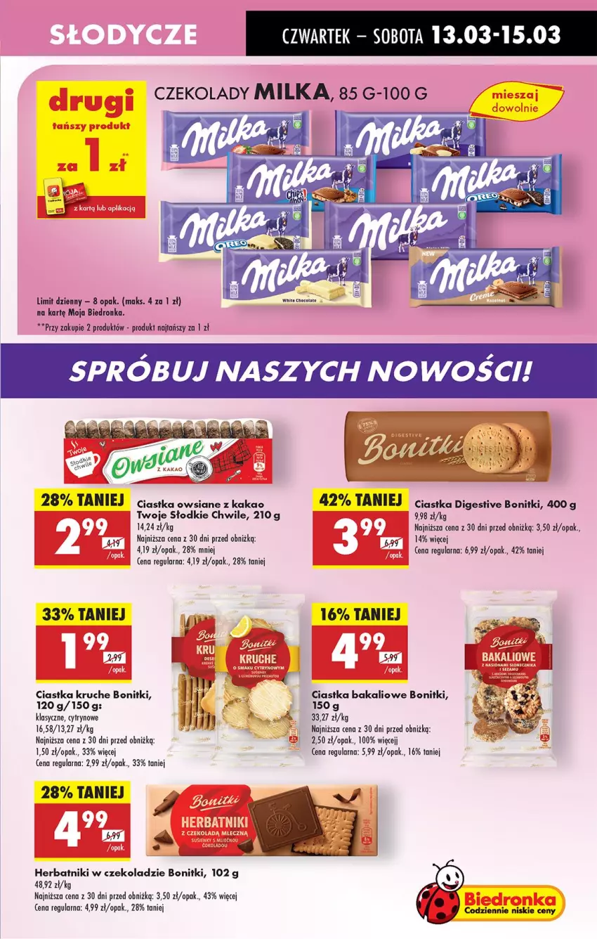 Gazetka promocyjna Biedronka - Od Czwartku - ważna 13.03 do 19.03.2025 - strona 53 - produkty: Bonitki, Ciastka, Ciastka owsiane, Herbatniki, Kakao