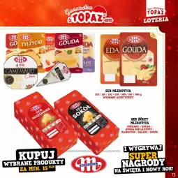Gazetka promocyjna Topaz - Gazetka - Gazetka - ważna od 22.01 do 22.01.2023 - strona 13 - produkty: Ser, Mlekovita, Gouda, Mleko
