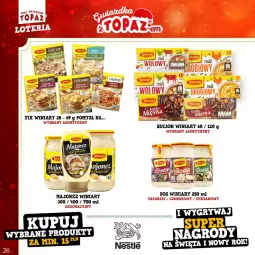 Gazetka promocyjna Topaz - Gazetka - Gazetka - ważna od 22.01 do 22.01.2023 - strona 26 - produkty: Majonez, Top, Sos, Bulion, Winiary, Lion