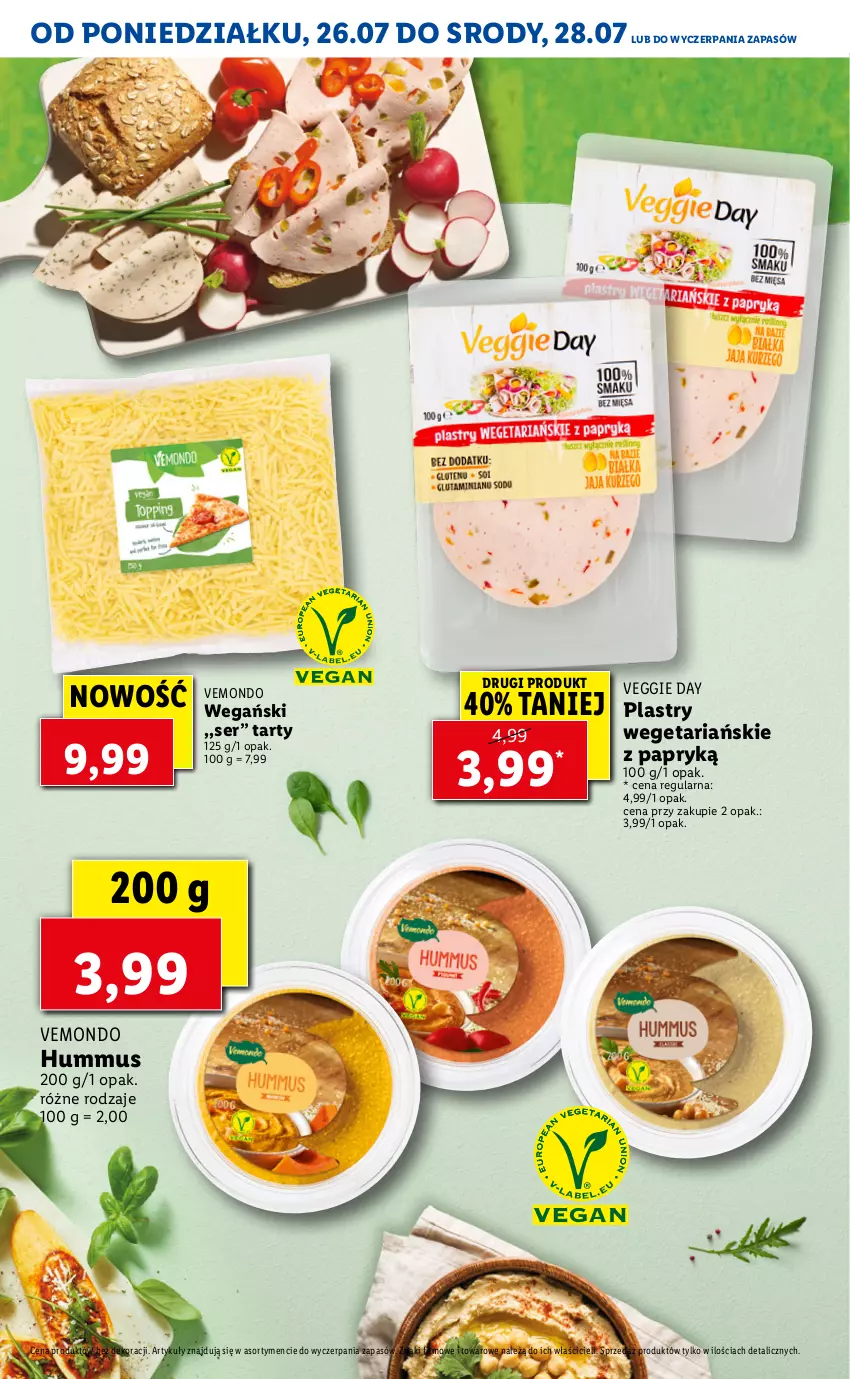 Gazetka promocyjna Lidl - KATALOG VEMONDO - ważna 26.07 do 30.07.2021 - strona 14 - produkty: Hummus, Mus, Ser