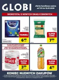 Gazetka promocyjna Carrefour - Gazetka Globi - Gazetka - ważna od 12.01 do 12.01.2026 - strona 1 - produkty: Piwa, Piec, Ser, Gra, Tyskie, Tetley, Tymbark, Herbata