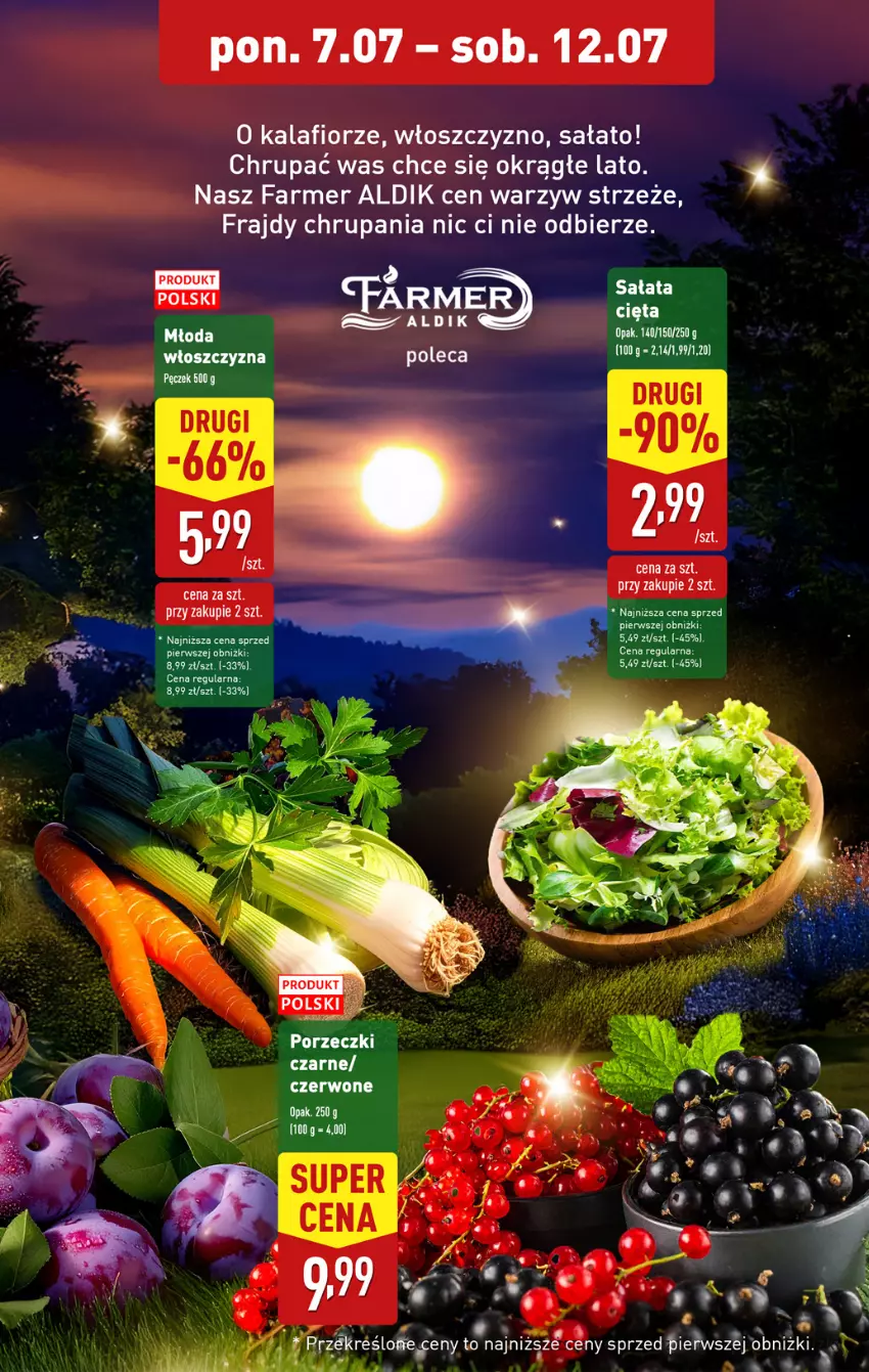 Gazetka promocyjna Aldi - Pełna oferta - ważna 07.07 do 12.07.2025 - strona 5 - produkty: Fa, Kalafior, Sałat