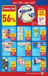 Gazetka promocyjna Aldi - Pełna oferta - Gazetka - ważna od 12.07 do 12.07.2025 - strona 17 - produkty: Serek wiejski, Maasdam, Cheddar, Ser, Danone, Twaróg, Piątnica, Jogurt, Ricotta, Mlekovita, Actimel, Serek, Camembert, Bakoma, Twaróg półtłusty, Fanta, Twój Smak, Mleczna kanapka, Almette, Kinder, Mleko, Fa