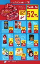 Gazetka promocyjna Aldi - Pełna oferta - Gazetka - ważna od 12.07 do 12.07.2025 - strona 18 - produkty: Ketchup, Makaron, Krakus, Sos, Ser, Ryż, Mus, Ogórki konserwowe, Dres, Konfitura, 7 Days, Rogal, Tymbark, Sos do makaronu, Pudliszki