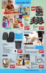 Gazetka promocyjna Aldi - Pełna oferta - Gazetka - ważna od 12.07 do 12.07.2025 - strona 27 - produkty: Top, Torba na laptopa, Papier, Wyrzutnia, Prostownica do włosów, Kabel USB, Zabawka, Plecak, LEGO, Barbie, Silan, Mattel, Torba, Bateria, Suszarka, Tor wyścigowy, Lalka, Hot Wheels