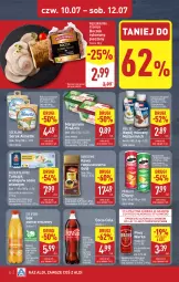 Gazetka promocyjna Aldi - Pełna oferta - Gazetka - ważna od 12.07 do 12.07.2025 - strona 32 - produkty: Piwa, Piwo, Piec, Sok pomarańczowy, Kawa rozpuszczalna, Sos, Sok, Ser, Gra, Müllermilch, Chipsy, Kawa, Coca-Cola, Warka, Golden Seafood, Serek, Margaryna, Müller, Boczek, Hochland, Napój mleczny, Tuńczyk, Pringles, Napój, Olej, Almette