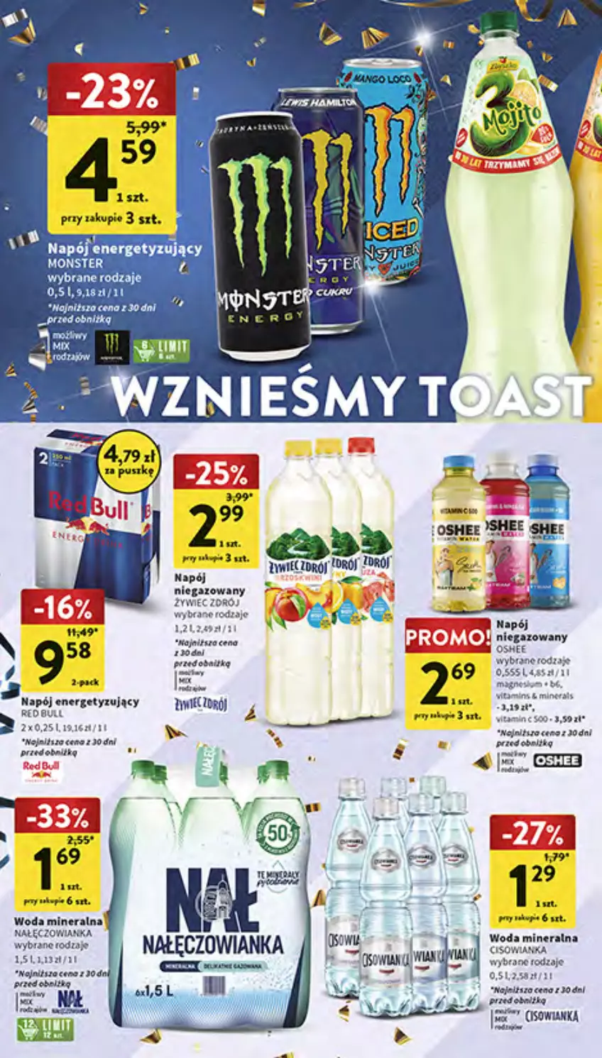 Gazetka promocyjna Intermarche - Gazetka Intermarche - ważna 28.12 do 30.12.2023 - strona 24 - produkty: Cisowianka, Nałęczowianka, Napój, Woda, Woda mineralna