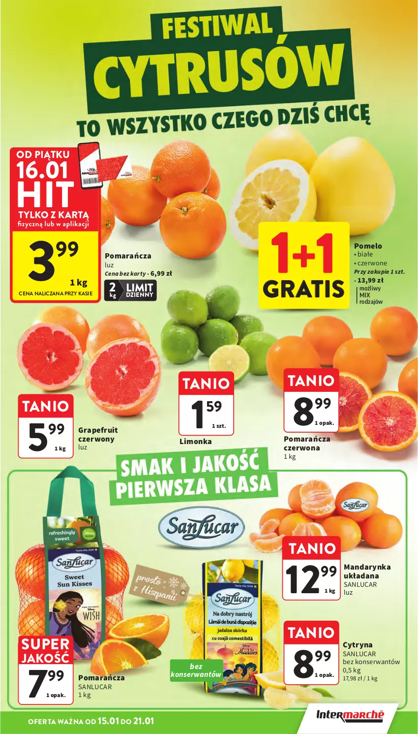 Gazetka promocyjna Intermarche - Gazetka promocyjna - ważna 15.01 do 21.01.2026 - strona 17 - produkty: Gra, Limonka, Pomelo, Ser
