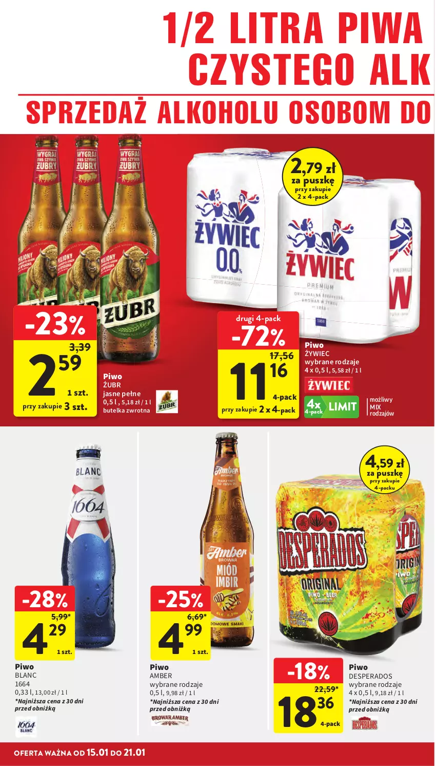 Gazetka promocyjna Intermarche - Gazetka promocyjna - ważna 15.01 do 21.01.2026 - strona 40 - produkty: Desperados, Piwa, Piwo