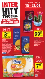 Gazetka promocyjna Intermarche - Gazetka promocyjna - Gazetka - ważna od 21.01 do 21.01.2026 - strona 6 - produkty: Lubella, Makaron, Mus, Papier, Bell, Kaktus, LEGO, Ręcznik, Rolki, Spaghetti, Bukiet, Foxy, Bella, Fa