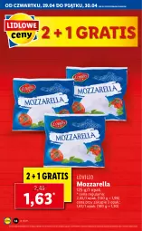 Gazetka promocyjna Lidl - GAZETKA - Gazetka - ważna od 30.04 do 30.04.2021 - strona 14 - produkty: Mozzarella, Gra, Lovi