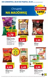 Gazetka promocyjna Lidl - GAZETKA - Gazetka - ważna od 30.04 do 30.04.2021 - strona 39 - produkty: Hummus, Ser, Mus, Chipsy, Tortilla, Chrupki, Bazyl, Lorenz, Bruschette