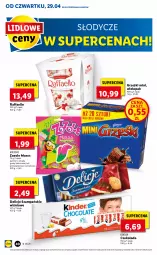 Gazetka promocyjna Lidl - GAZETKA - Gazetka - ważna od 30.04 do 30.04.2021 - strona 40 - produkty: Mus, Raffaello, Grześki, Czekolada, Delicje, Kinder, Fa