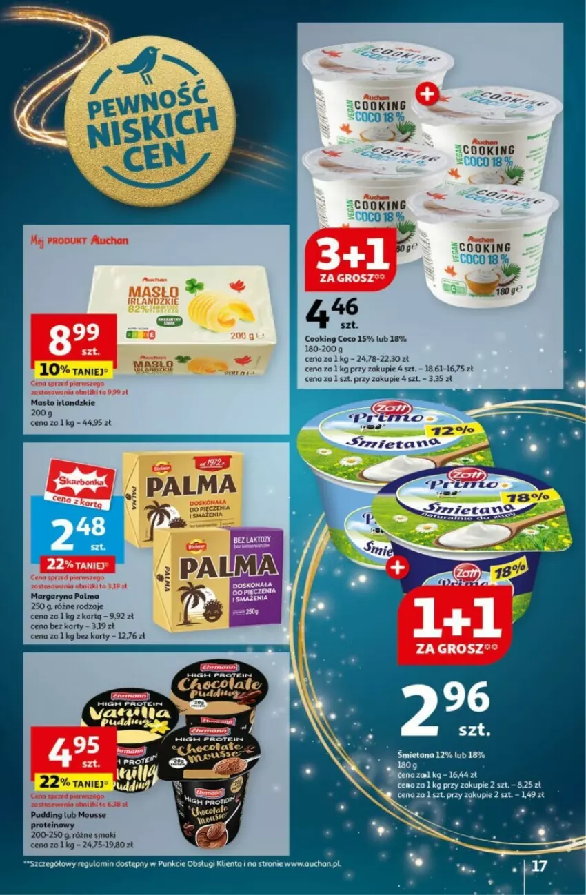 Gazetka promocyjna Auchan - ważna 12.12 do 18.12.2024 - strona 11 - produkty: Margaryna, Masło, Ocet, Palma, Pudding