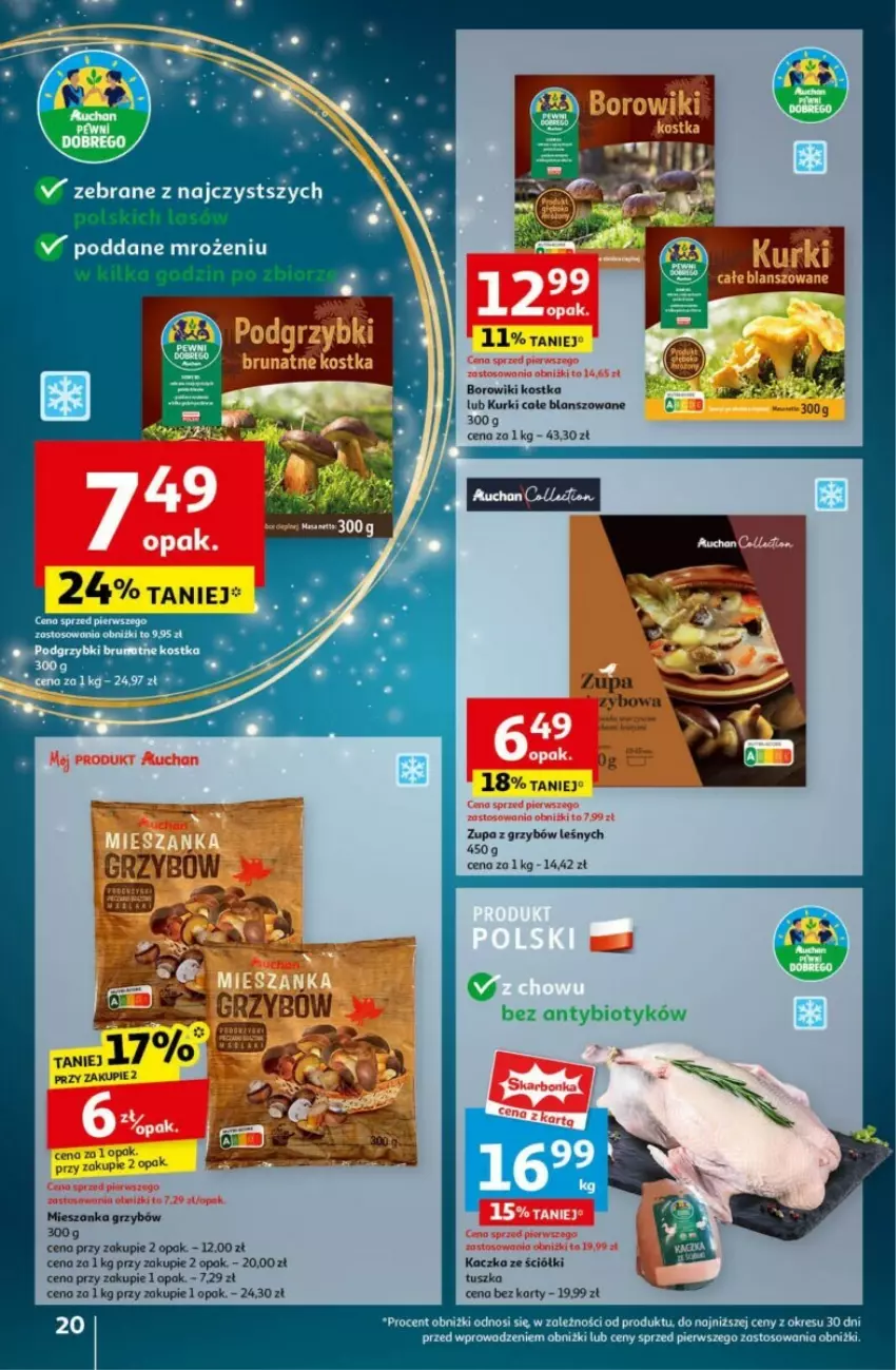 Gazetka promocyjna Auchan - ważna 12.12 do 18.12.2024 - strona 15 - produkty: Borowiki, Kaczka, Tusz, Zupa