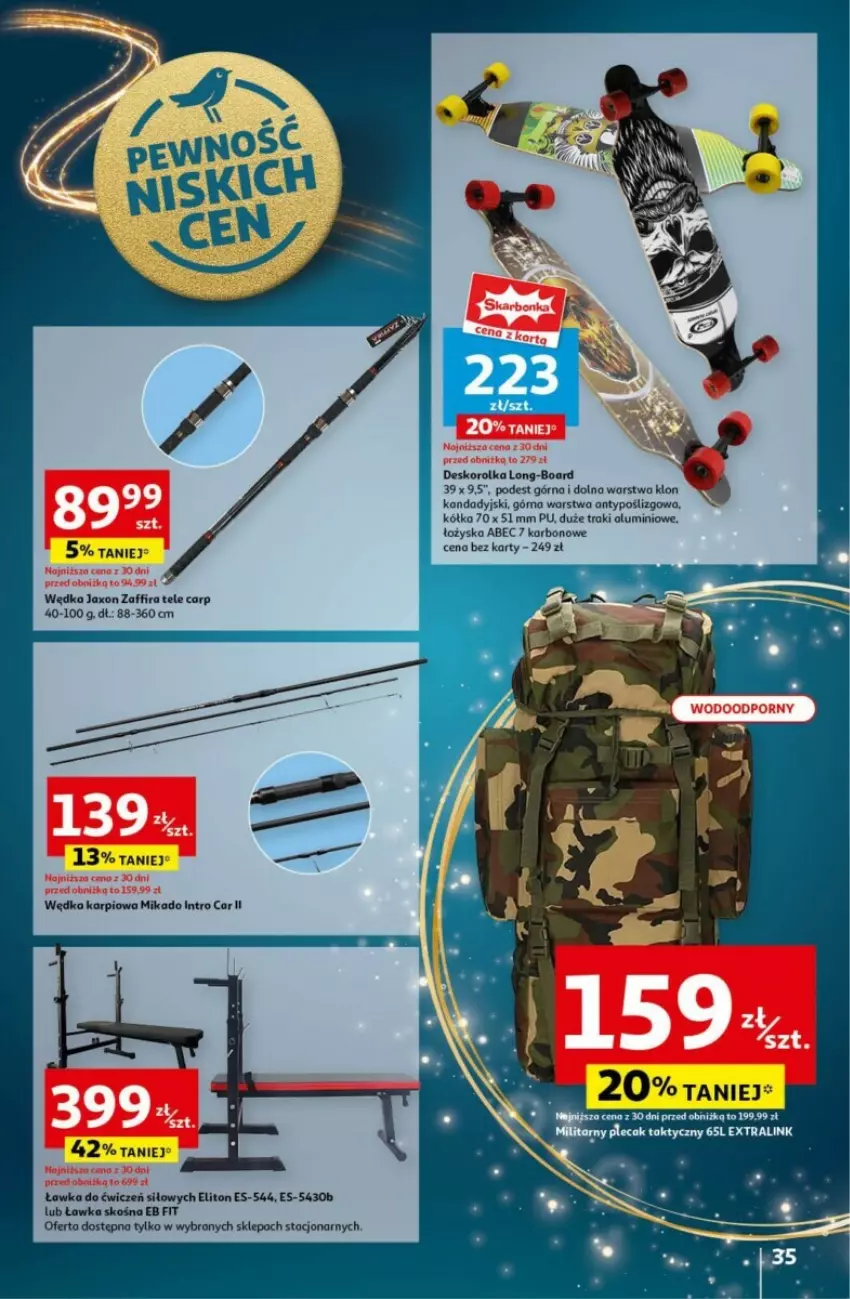 Gazetka promocyjna Auchan - ważna 12.12 do 18.12.2024 - strona 31 - produkty: Deskorolka, Karp, Plecak