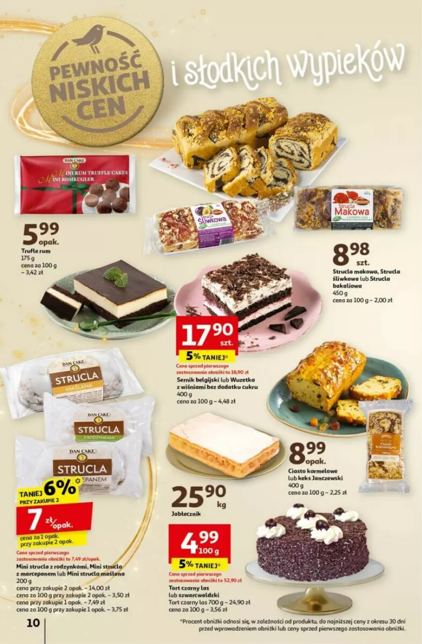 Gazetka promocyjna Auchan - ważna 12.12 do 18.12.2024 - strona 4 - produkty: LANA, LG, Rum, Ser, Strucla, Strucla z marcepanem