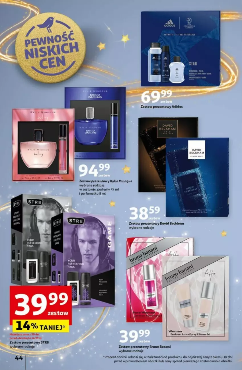 Gazetka promocyjna Auchan - ważna 12.12 do 18.12.2024 - strona 48 - produkty: Adidas, Bruno Banani, David Beckham, Perfum, Pur, Str8, Zestaw prezentowy