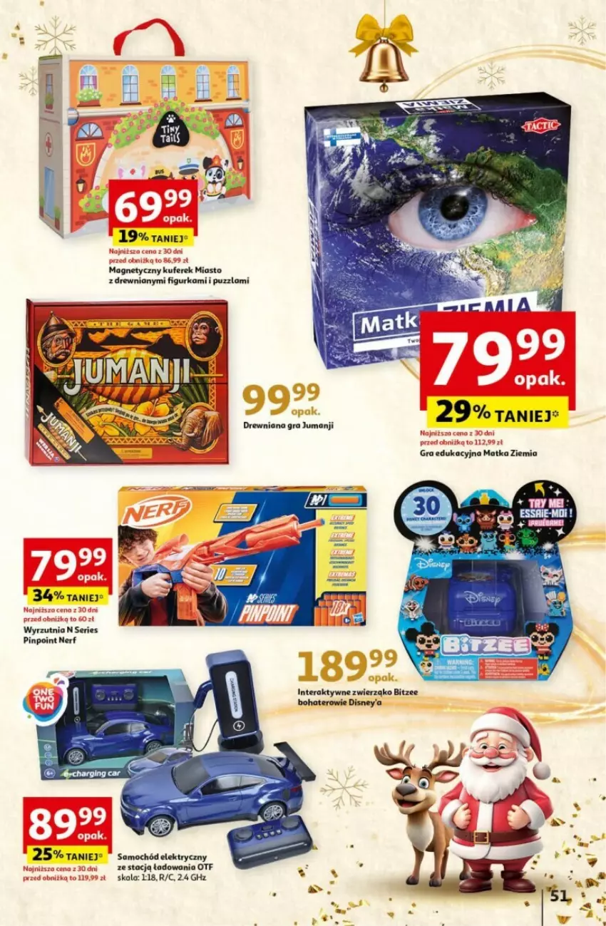 Gazetka promocyjna Auchan - ważna 12.12 do 18.12.2024 - strona 55 - produkty: Disney, Gra, Nerf, Samochód, Ser, Wyrzutnia