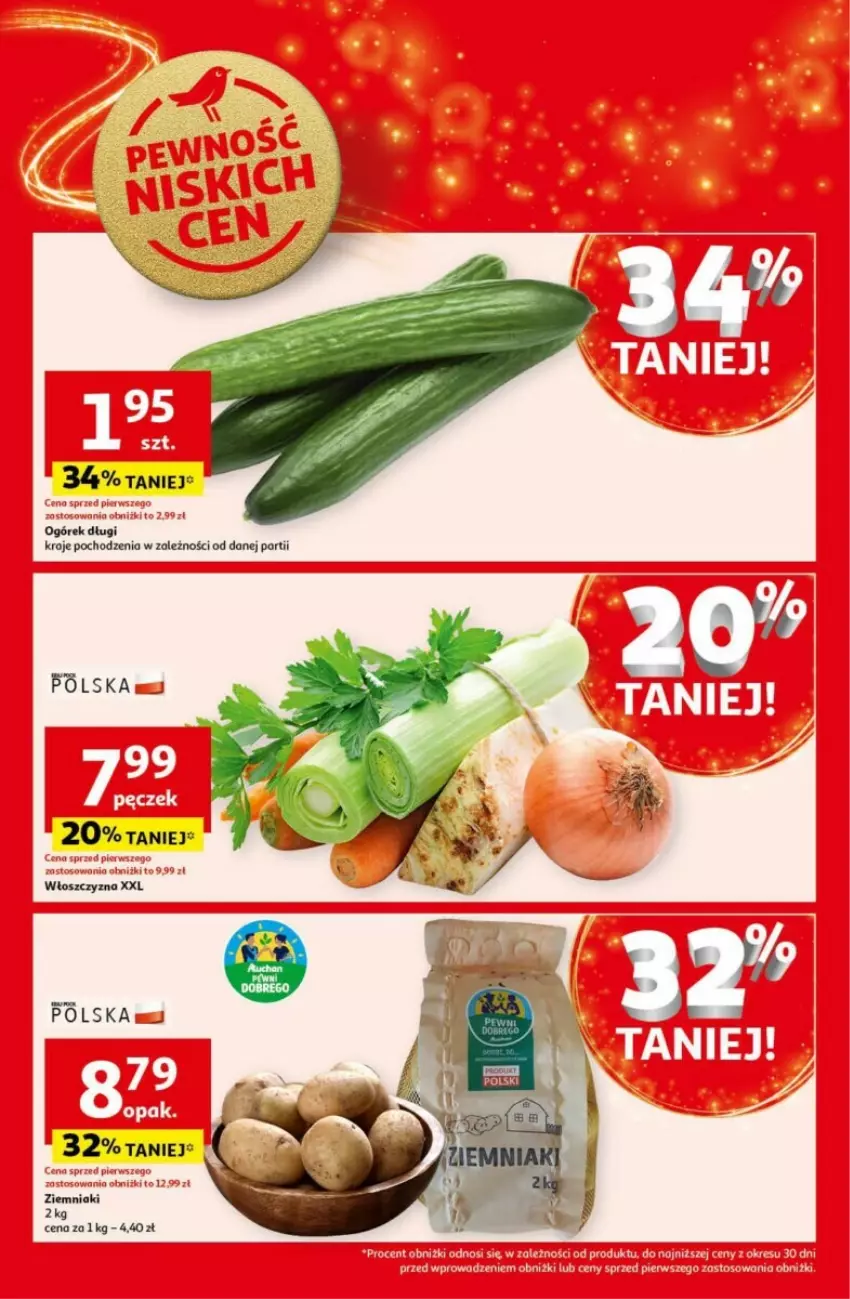 Gazetka promocyjna Auchan - ważna 12.12 do 18.12.2024 - strona 63 - produkty: Ogórek, Ziemniaki